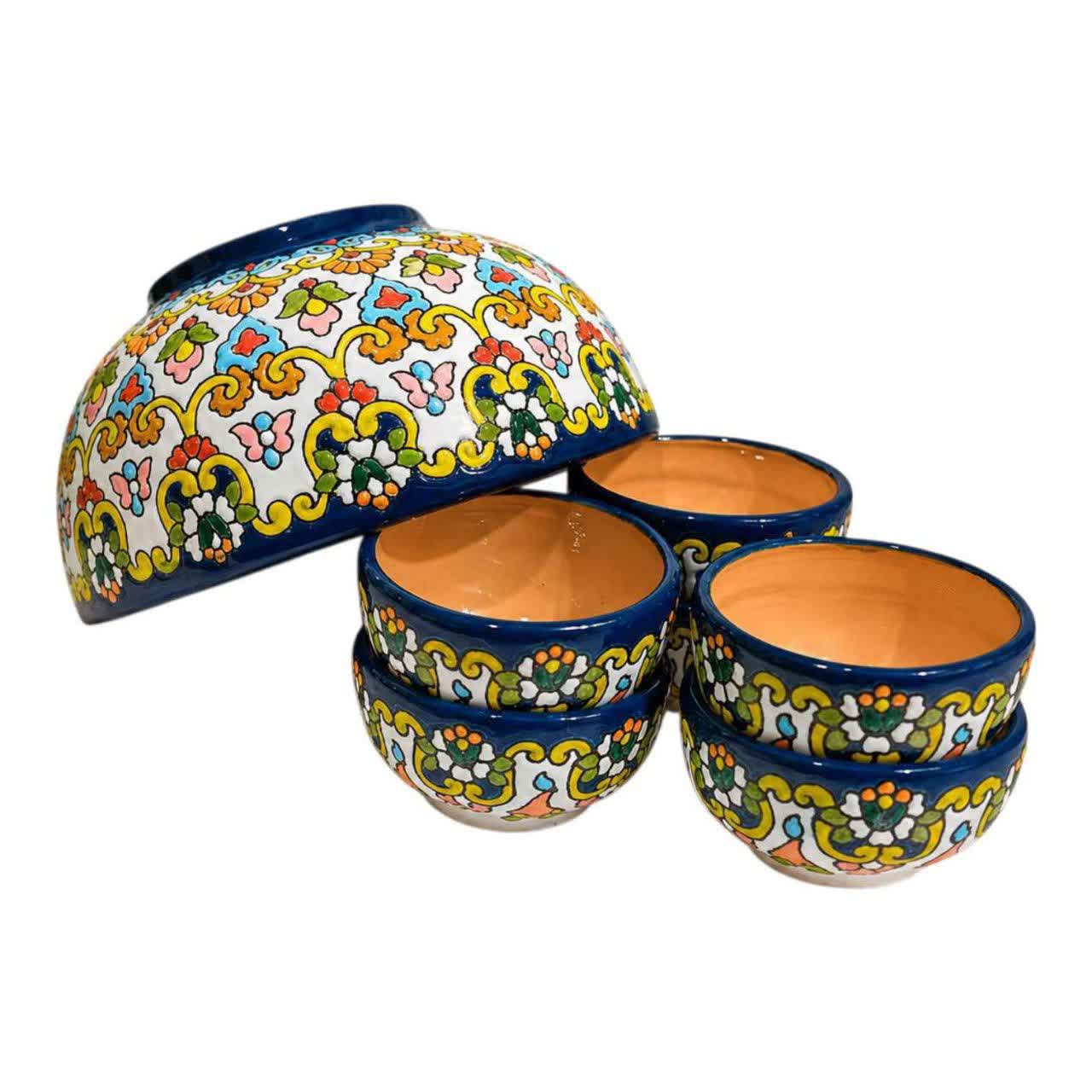 کاسه و پیاله مینا کاری مدل نورا